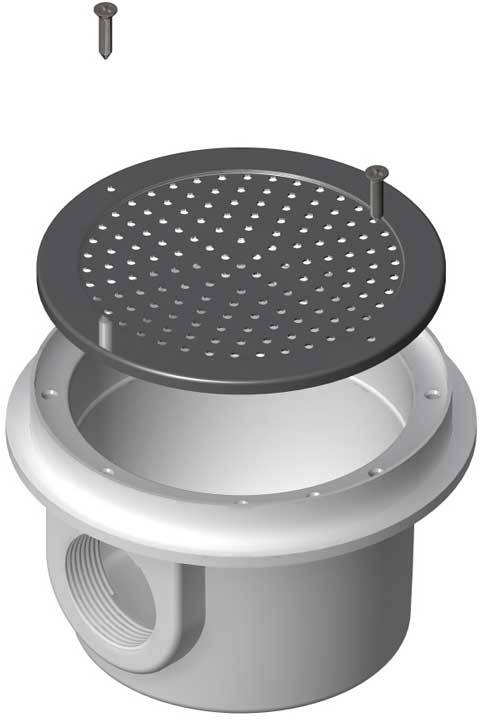 Донный слив Gemas 2" ВР решетка н/с (плитка) (04141T2SS)